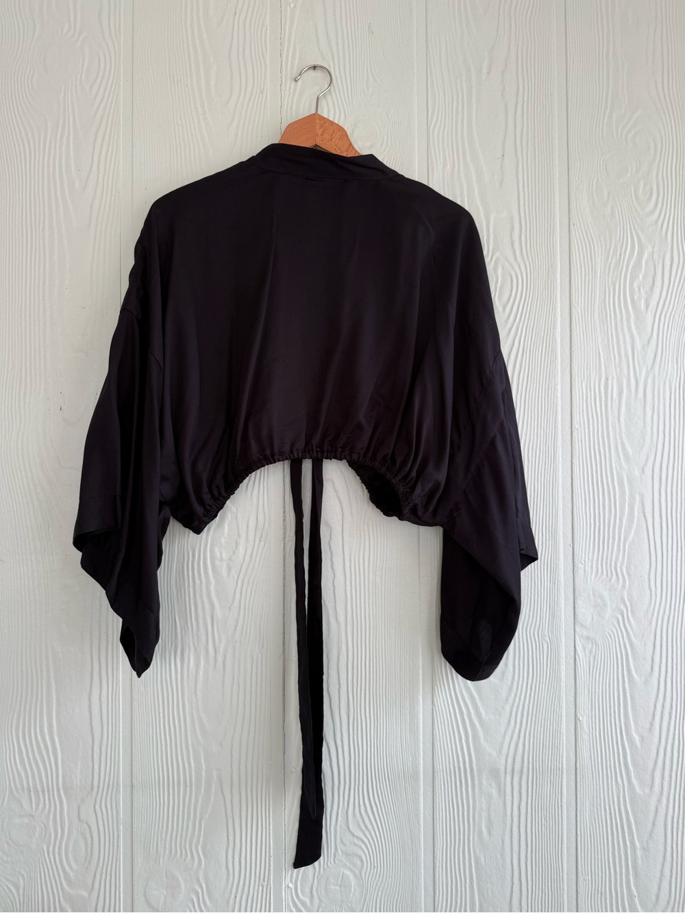 By Anthropologie Embellished Tie-Front Top, One Size - Picture 13 of 16